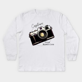 Retro camera Kids Long Sleeve T-Shirt